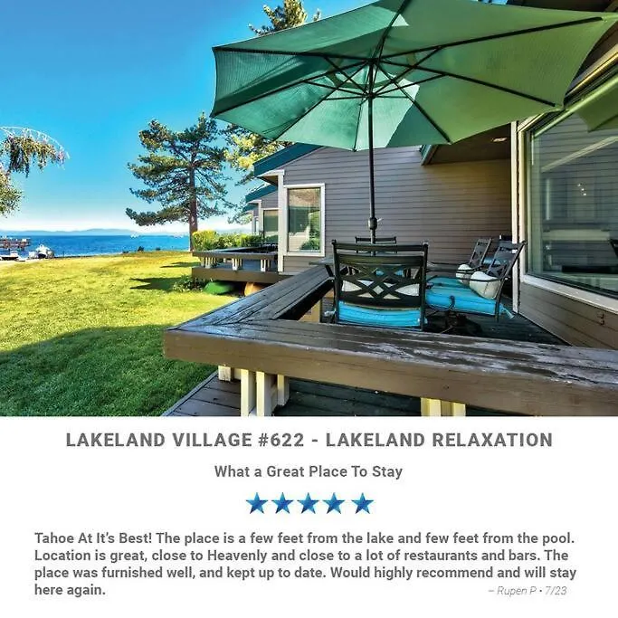 Lakeland Village 622 - Lakeside Relaxation South Lake Tahoe Villa